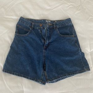 High rise mom jeans shorts
